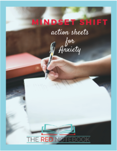The Red Notebook- Mindset Printable for Anxiety