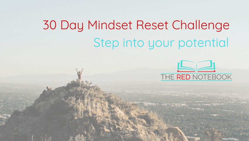 30 Day Mindset Reset Challenge- The Red Notebook